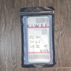 iPhone 8 Sydney plane ticket case.
